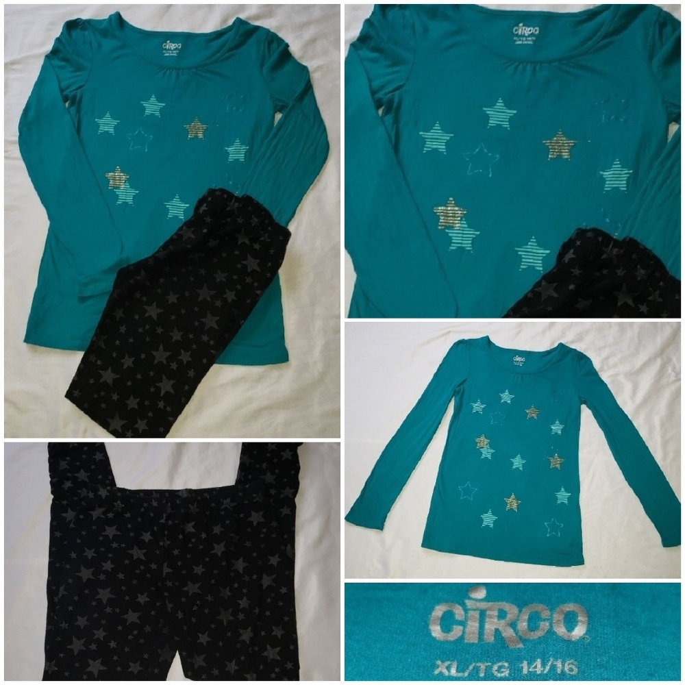 Girl's leggings and long sleeve shirt